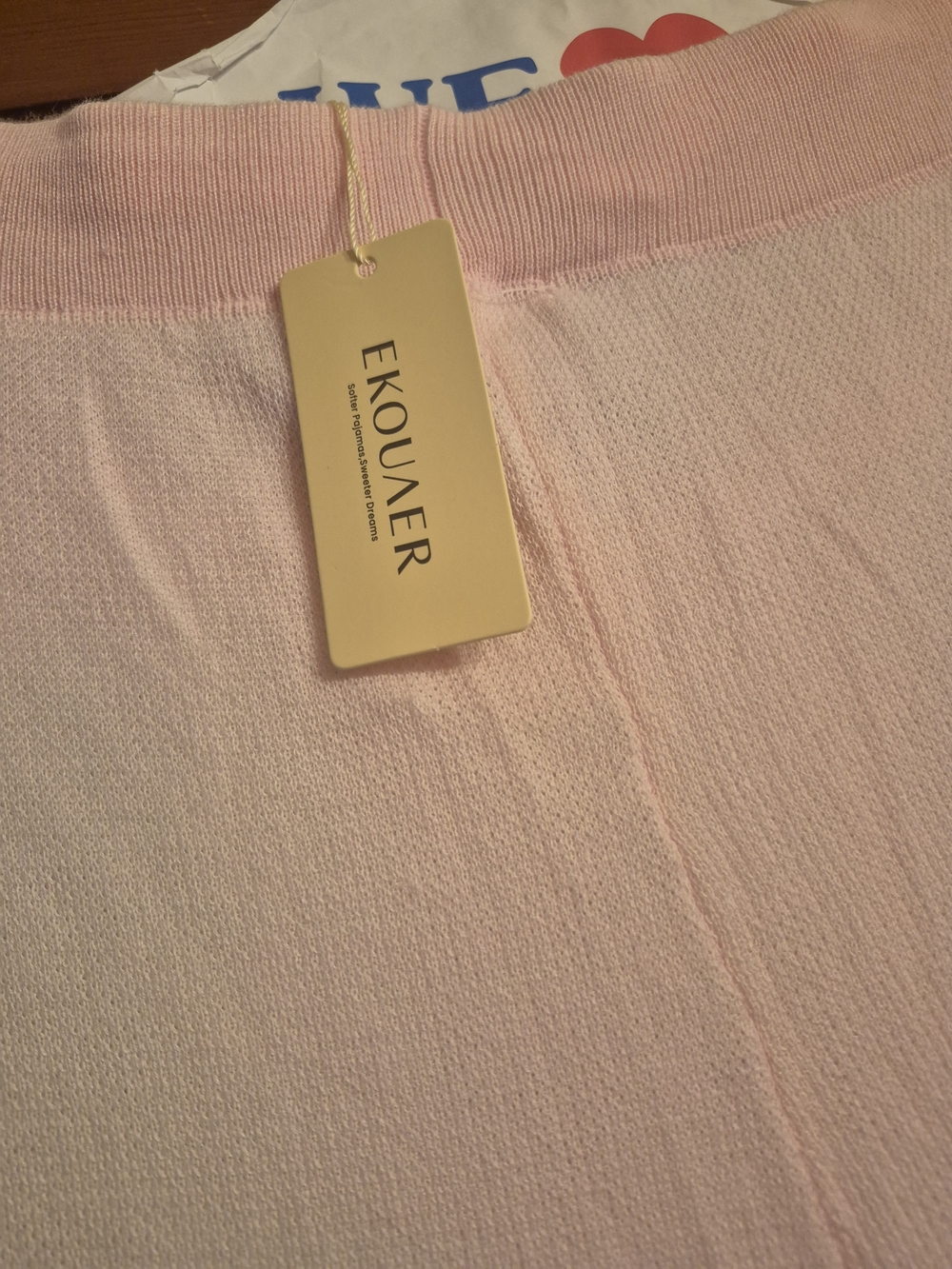 Ekouaer tik tok shop Women's Soft Pink Knit  pants NWT